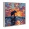 Stupell Industries Sunset Surf Elephant Framed Giclee, design by Ziwei Li